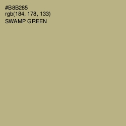#B8B285 - Swamp Green Color Image